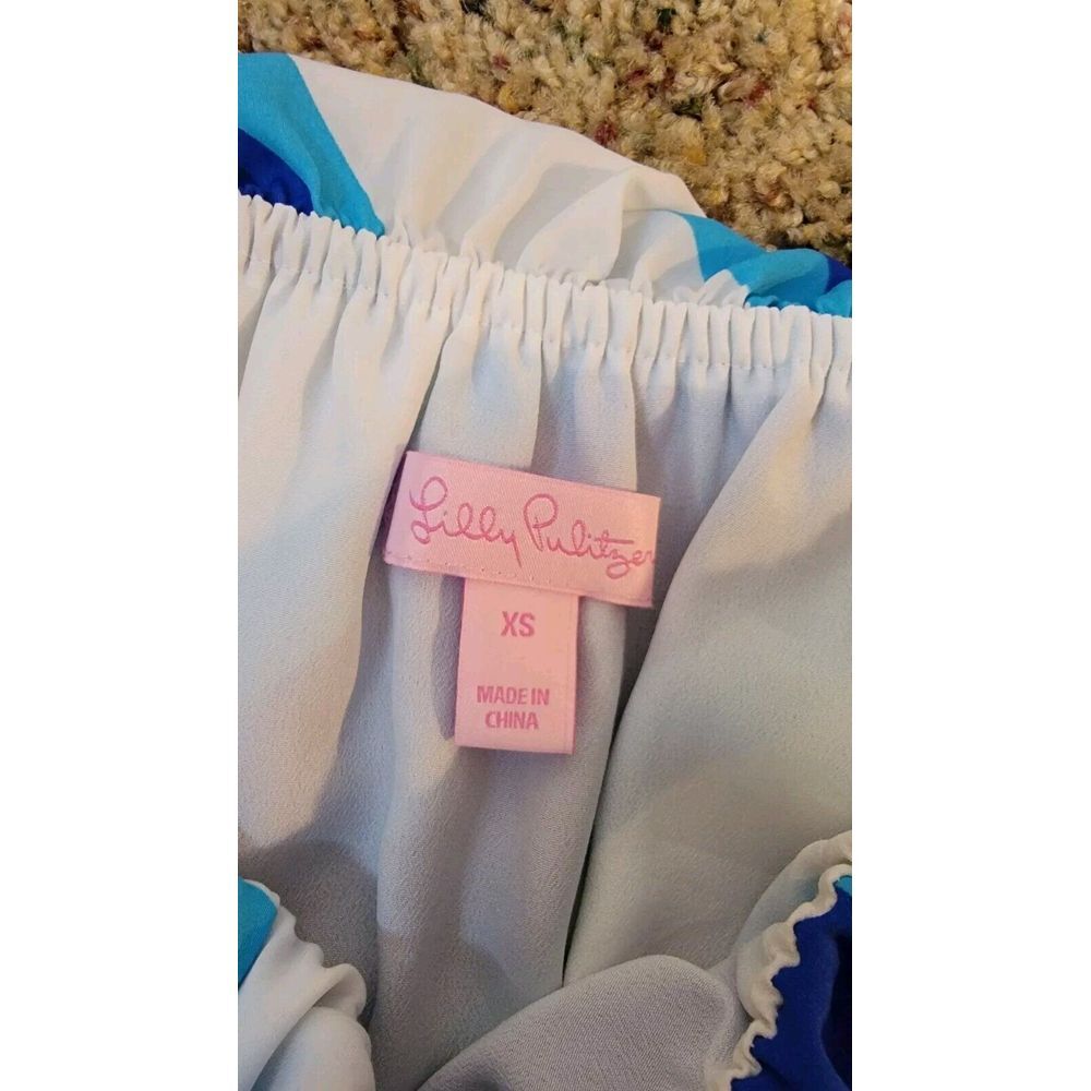Lilly Pulitzer Womens Caldwell Dress White Strip Sail Size XS NWOT Retail $278 - Picture 5 of 8